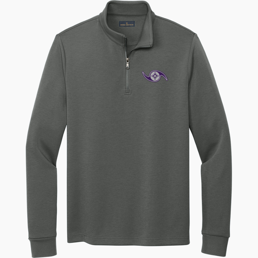 First Baptist Hurricanes <span class="pdp-name-mascot">First Baptist Hurricanes</span> Brooks Brothers Men's Double-Knit 1/4-Zip Pullover