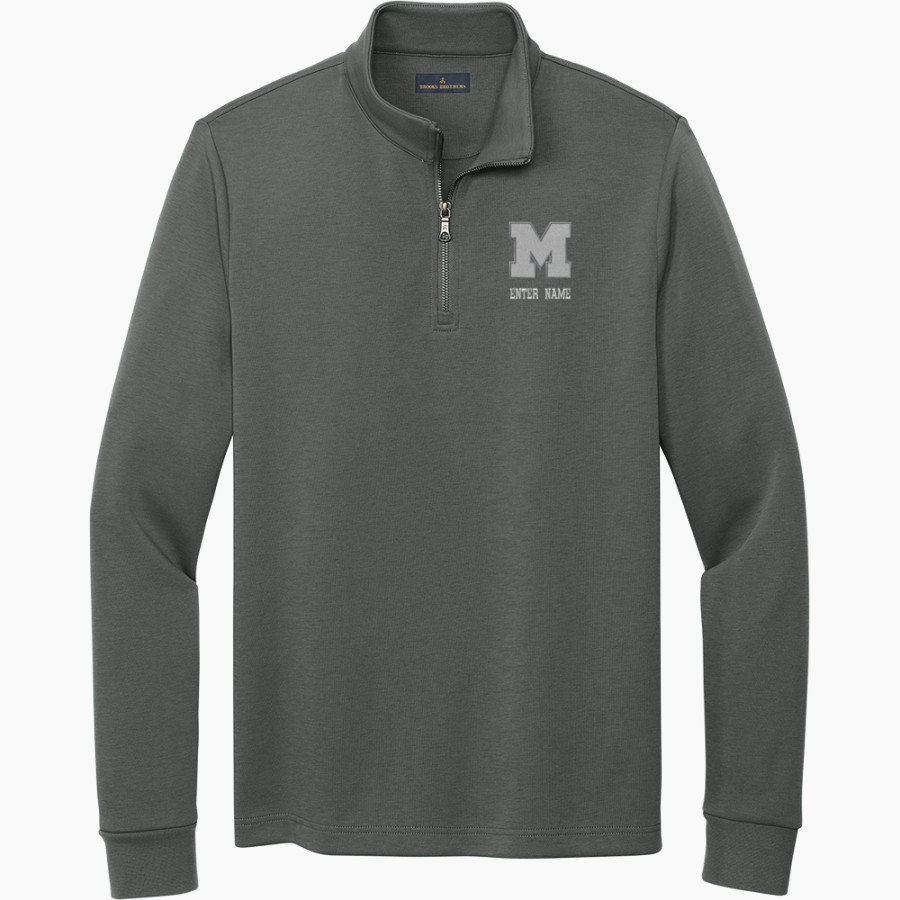 Mishawaka Cavemen Brooks Brothers Men's Double-Knit 1/4-Zip Pullover
