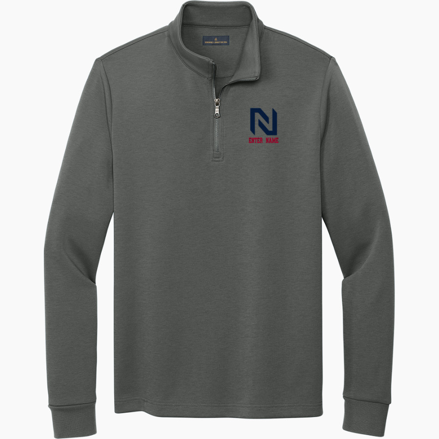 NORTHLAND Pioneers <span class="pdp-name-mascot">NORTHLAND PIONEERS STORE</span> Brooks Brothers Men's Double-Knit 1/4-Zip Pullover