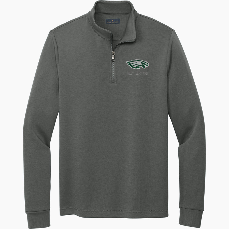 WEST DEPTFORD HIGH SCHOOL EAGLES Brooks Brothers Men's Double-Knit 1/4-Zip Pullover