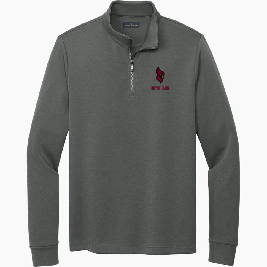 North Idaho Cardinals <span class="pdp-name-mascot">North Idaho College Cardinals</span> Brooks Brothers Men's Double-Knit 1/4-Zip Pullover
