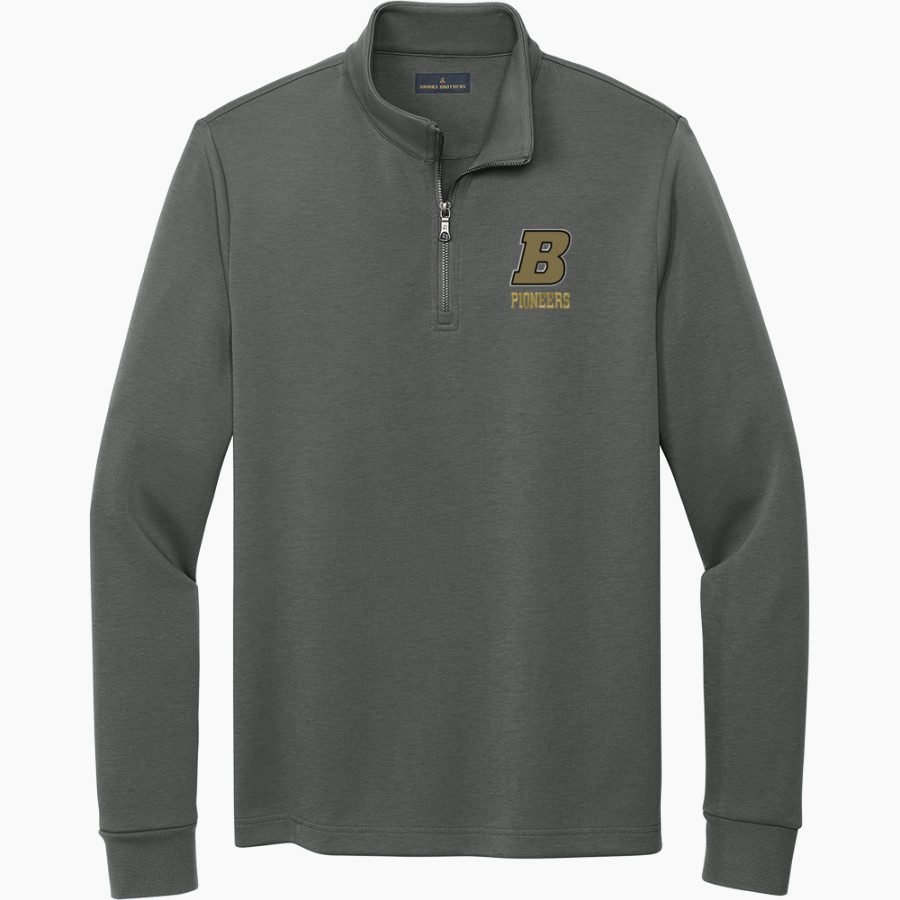 Boonville Pioneers <span class="pdp-name-mascot">Boonville Pioneers</span> Brooks Brothers Men's Double-Knit 1/4-Zip Pullover