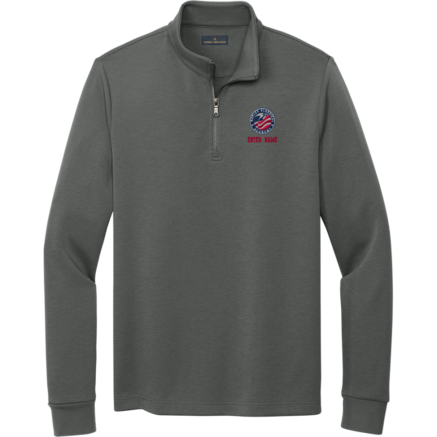 Naples Classical Academy <span class="pdp-name-mascot">Naples Classical Academy Patriots</span> Brooks Brothers Men's Double-Knit 1/4-Zip Pullover