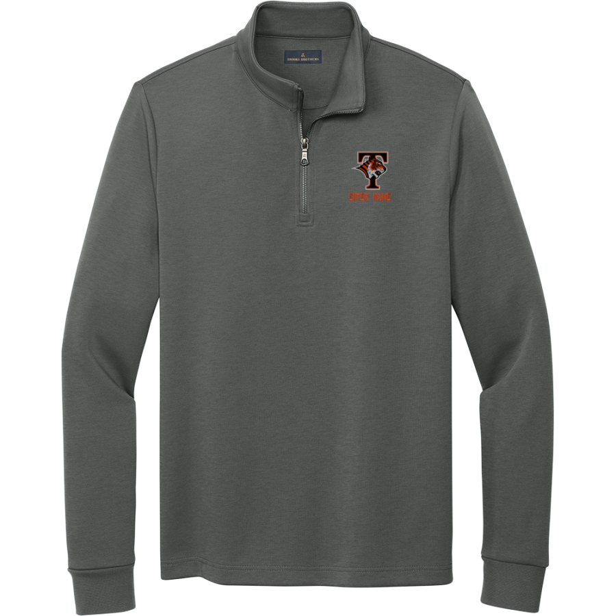 Tech High School Tigers <span class="pdp-name-mascot">Tech High School</span> Brooks Brothers Men's Double-Knit 1/4-Zip Pullover