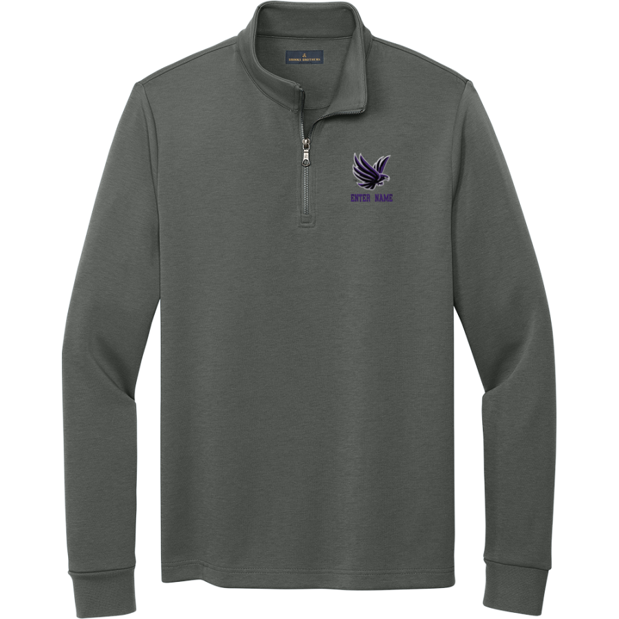 Riverside Raptors <span class="pdp-name-mascot">Riverside High School Raptors</span> Brooks Brothers Men's Double-Knit 1/4-Zip Pullover