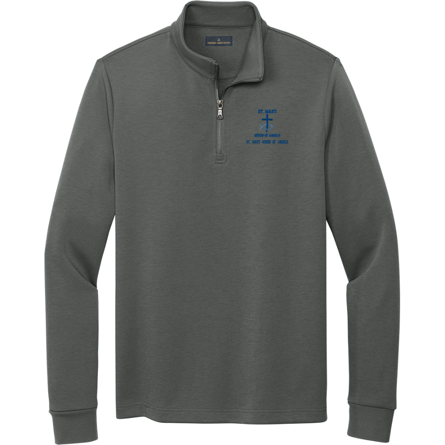 St. Mary Queen of Angels St. Mary <span class="pdp-name-mascot">St. Mary Queen of Angels</span> Brooks Brothers Men's Double-Knit 1/4-Zip Pullover