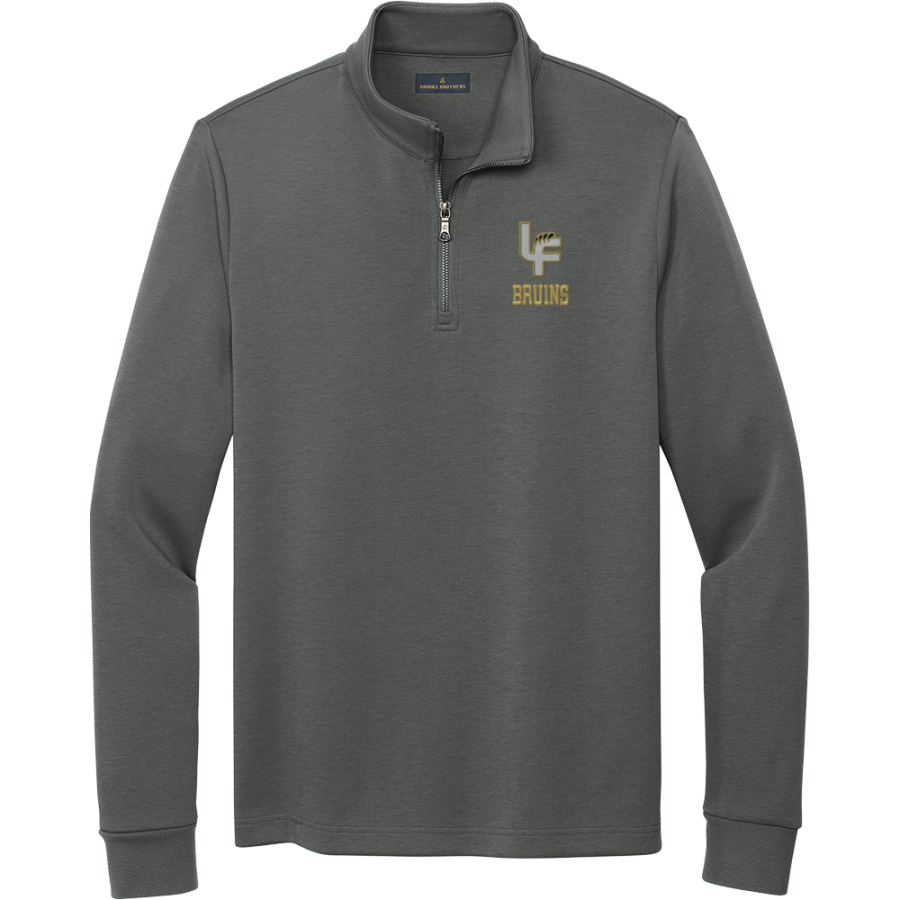 Lake Forest Bruins <span class="pdp-name-mascot">Lake Forest Bruins</span> Brooks Brothers Men's Double-Knit 1/4-Zip Pullover