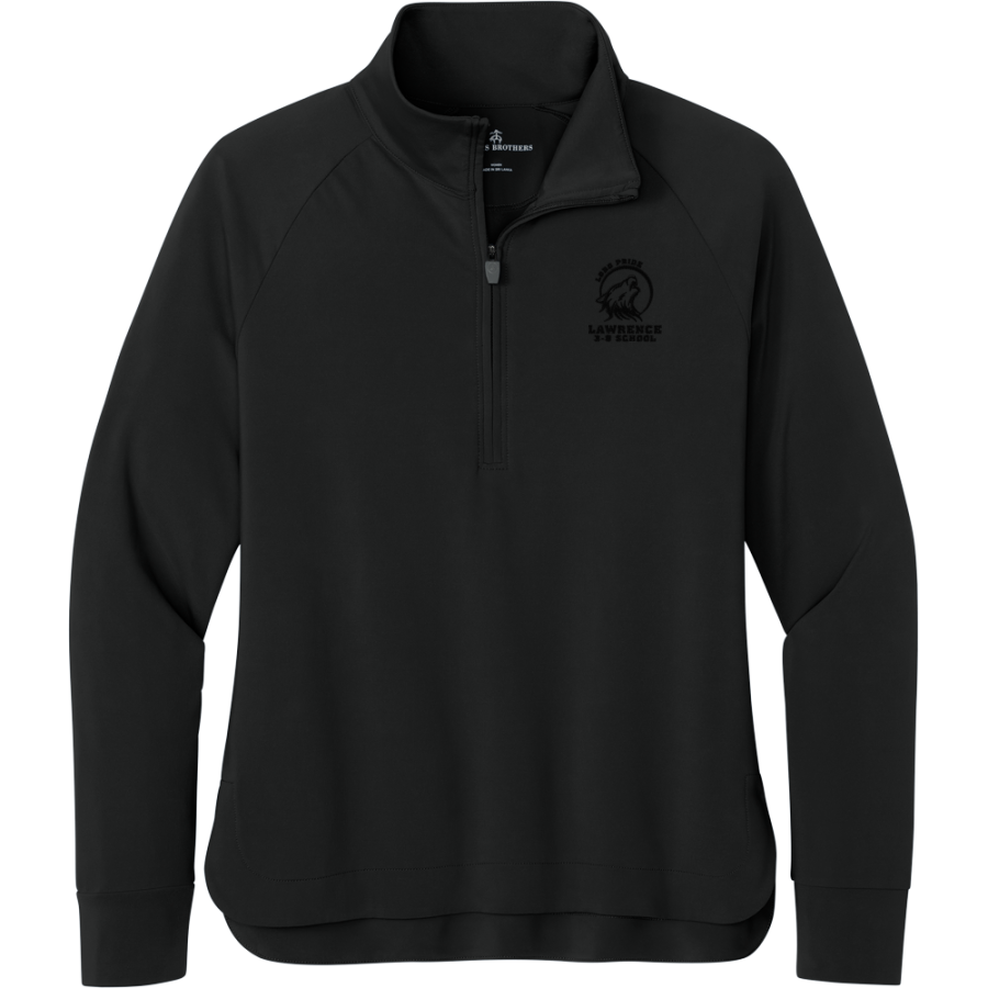 Lawrence 3-8 Lobos <span class="pdp-name-mascot">Lawrence 3-8 School Lobos</span> Brooks Brothers Women's Luxe Performance 1/4-Zip