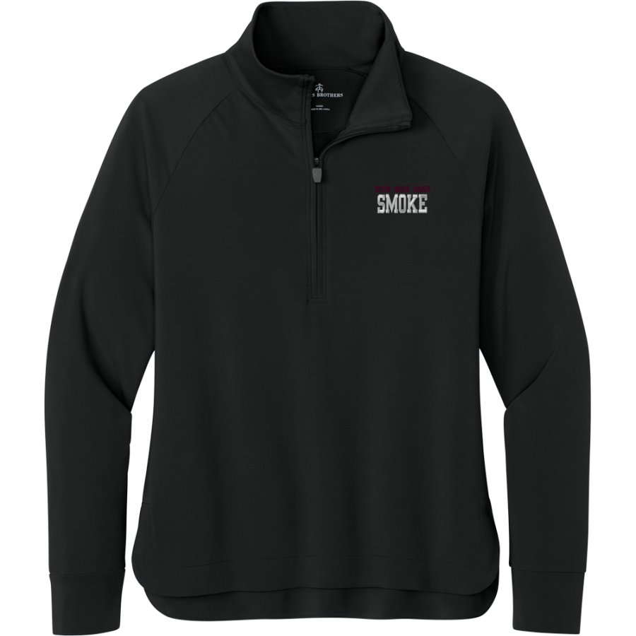 South Shore Smoke Smoke <span class="pdp-name-mascot">South Shore Smoke Smoke</span> Brooks Brothers Women's Luxe Performance 1/4-Zip