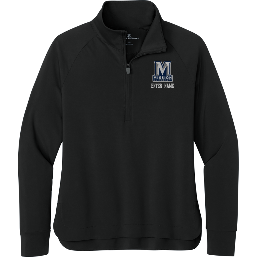 Mission University Mission University <span class="pdp-name-mascot">Mission University</span> Brooks Brothers Women's Luxe Performance 1/4-Zip