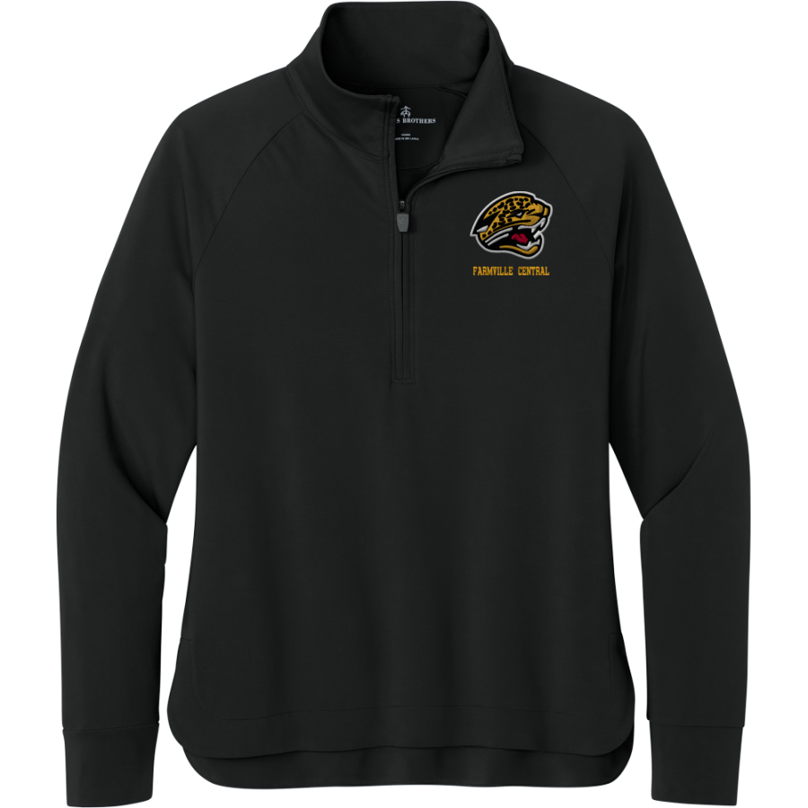 FARMVILLE CENTRAL HIGH SCHOOL JAGUARS <span class="pdp-name-mascot">FARMVILLE CENTRAL JAGUARS</span> Brooks Brothers Women's Luxe Performance 1/4-Zip