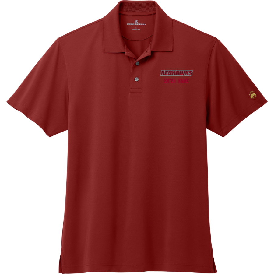 Goshen RedHawks <span class="pdp-name-mascot">Goshen RedHawks</span> Brooks Brothers Men's Mesh Pique Performance Polo