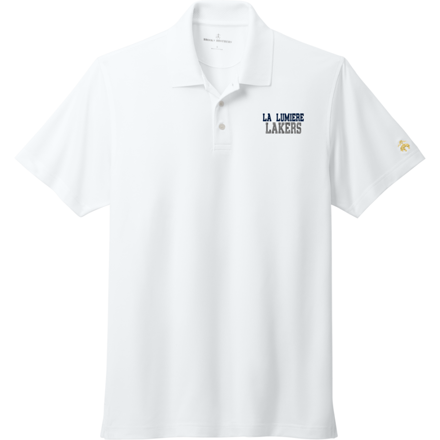 La Lumiere School Lakers Online Store <span class="pdp-name-mascot">La Lumiere Lakers</span> Brooks Brothers Men's Mesh Pique Performance Polo