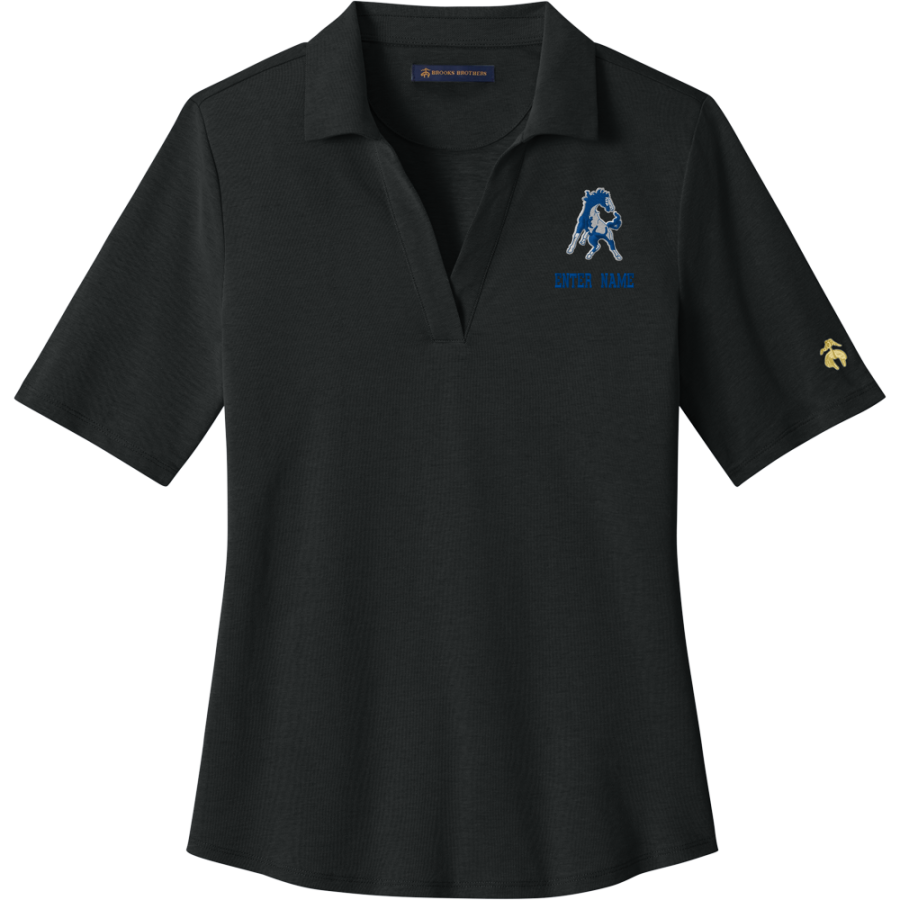 DOS PALOS HIGH SCHOOL BRONCOS <span class="pdp-name-mascot">DOS PALOS BRONCOS</span> Brooks Brothers Women's Pinpoint Pique Polo