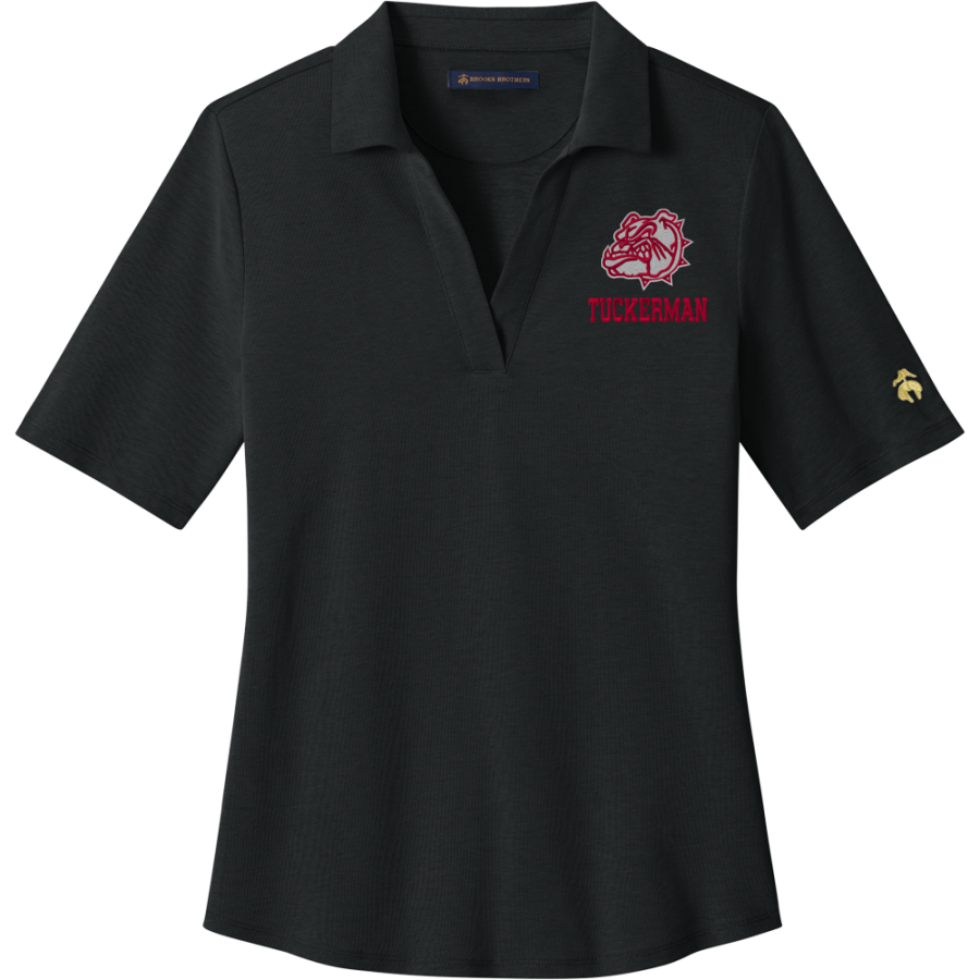 TUCKERMAN HIGH SCHOOL BULLDOGS <span class="pdp-name-mascot">TUCKERMAN BULLDOGS</span> Brooks Brothers Women's Pinpoint Pique Polo