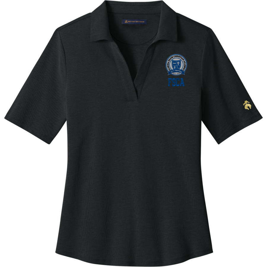Florida State Christian Academy Christian Academy <span class="pdp-name-mascot">Florida State Christian Saints</span> Brooks Brothers Women's Pinpoint Pique Polo