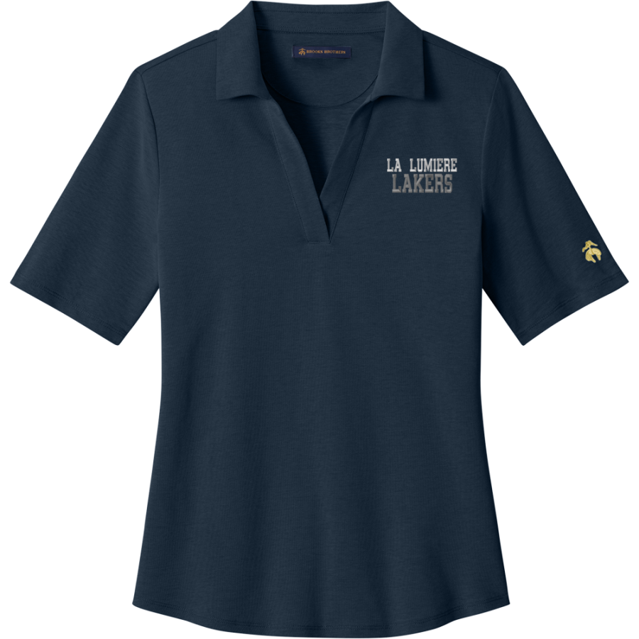 La Lumiere School Lakers Online Store <span class="pdp-name-mascot">La Lumiere Lakers</span> Brooks Brothers Women's Pinpoint Pique Polo