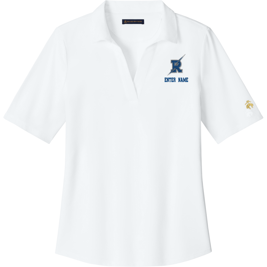 RANDOLPH HIGH SCHOOL RO-HAWKS <span class="pdp-name-mascot">RANDOLPH RO-HAWKS</span> Brooks Brothers Women's Pinpoint Pique Polo