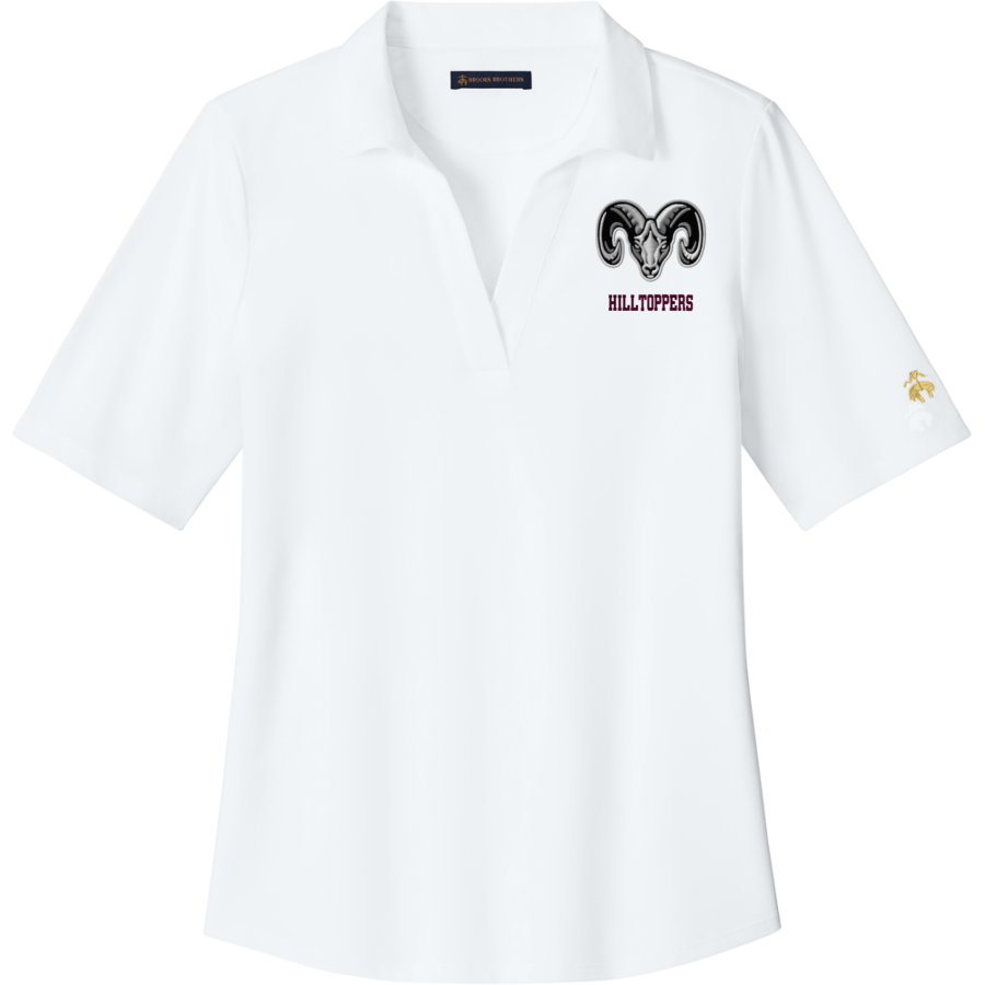 FORT PLAIN HIGH SCHOOL HILLTOPPERS <span class="pdp-name-mascot">FORT PLAIN HILLTOPPERS</span> Brooks Brothers Women's Pinpoint Pique Polo