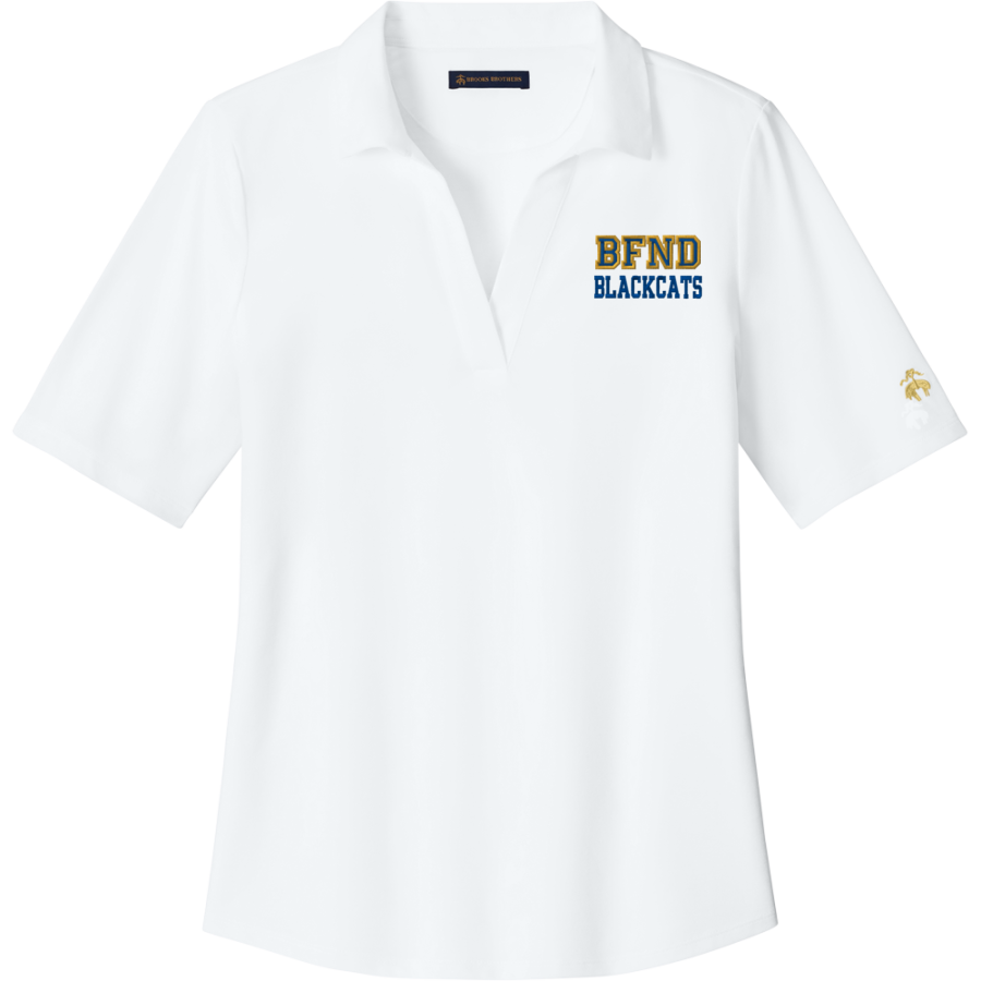 <span class="pdp-name-mascot">Bay City Blackcats</span> Brooks Brothers Women's Pinpoint Pique Polo