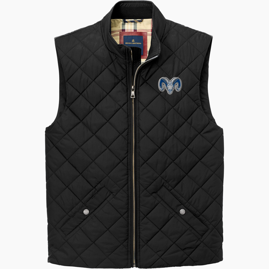 GRANBY HIGH SCHOOL RAMS ramfam official sideline store <span class="pdp-name-mascot">GRANBY RAMS</span> Brooks Brothers Men's Quilted Vest
