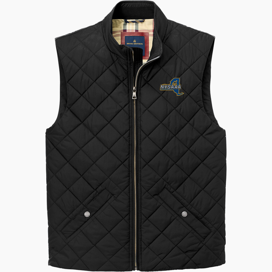 New York State Athletic Administrators Association <span class="pdp-name-mascot">New York State Athletic Administrators Association</span> Brooks Brothers Men's Quilted Vest