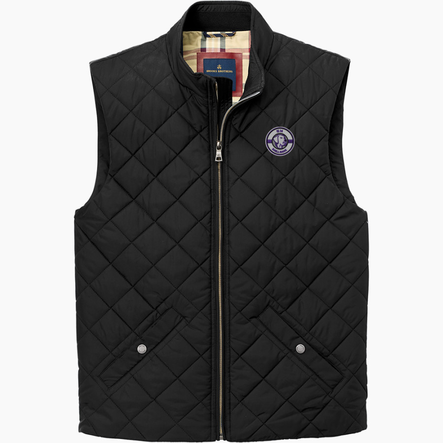 Shell Bank Brigade <span class="pdp-name-mascot">Shell Bank P771K@014 Labradors</span> Brooks Brothers Men's Quilted Vest