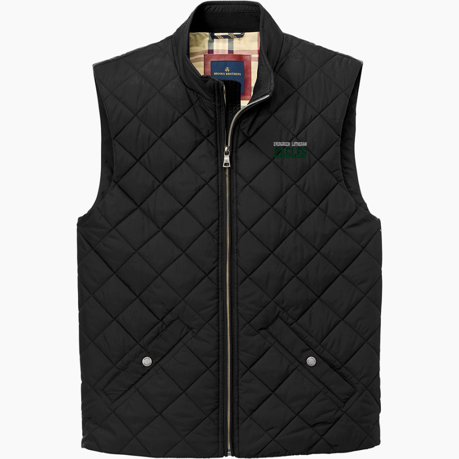 Evergreen Lutheran Eagles Brooks Brothers Men's Quilted Vest