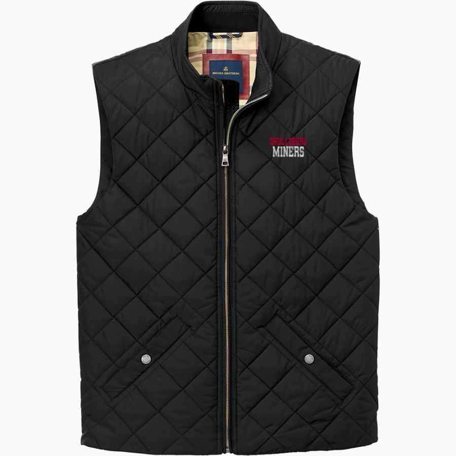 SHULLSBURG HIGH SCHOOL MINERS <span class="pdp-name-mascot">SHULLSBURG MINERS</span> Brooks Brothers Men's Quilted Vest