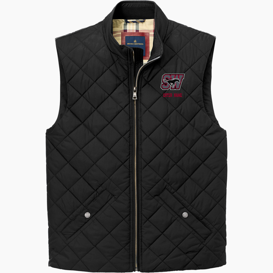 SOUTH WESTERN SENIOR HIGH SCHOOL MUSTANGS <span class="pdp-name-mascot">SOUTH WESTERN MUSTANGS</span> Brooks Brothers Men's Quilted Vest