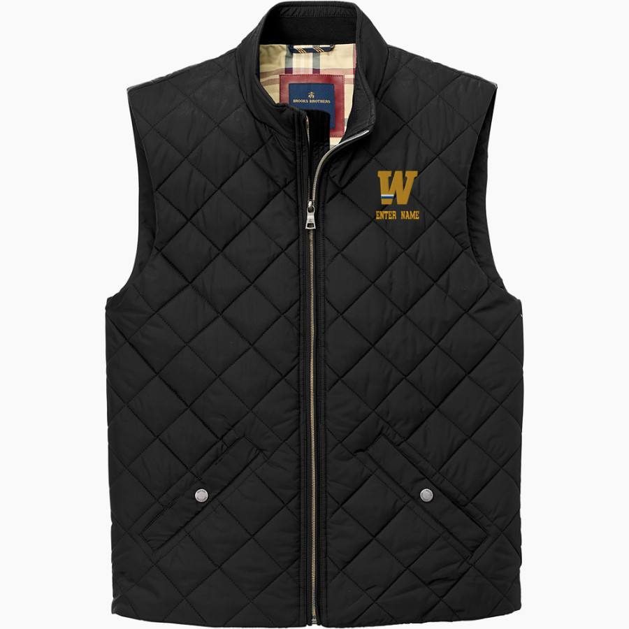 Widener University Pride Online Store Brooks Brothers Men's Quilted Vest