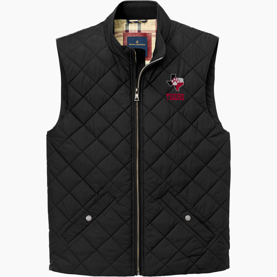ELECTRA HIGH SCHOOL TIGERS Brooks Brothers Men's Quilted Vest