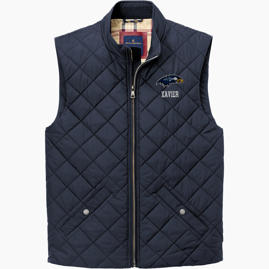 XAVIER HIGH SCHOOL HAWKS Brooks Brothers Men's Quilted Vest