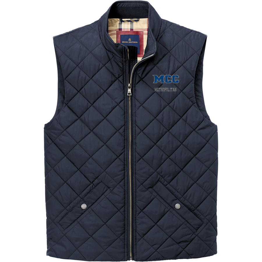 Metropolitan Wolves <span class="pdp-name-mascot">Metropolitan Community College Wolves</span> Brooks Brothers Men's Quilted Vest