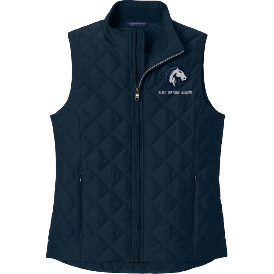 Grand Traverse Academy Mustangs <span class="pdp-name-mascot">Grand Traverse Academy Mustangs</span> Brooks Brothers Women's Quilted Vest