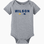 Wilson Warriors <span class="pdp-name-mascot">Wilson Warriors</span> BELLA+CANVAS Infant Jersey Short Sleeve One Piece Front Thumbnail