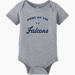 TopBridge Academy Falcons <span class="pdp-name-mascot">TopBridge Academy Falcons</span> BELLA+CANVAS Infant Jersey Short Sleeve One Piece Front Thumbnail