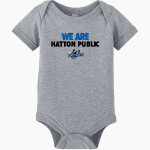 Hatton Public Thunder <span class="pdp-name-mascot">Hatton Public Thunder</span> BELLA+CANVAS Infant Jersey Short Sleeve One Piece Front Thumbnail