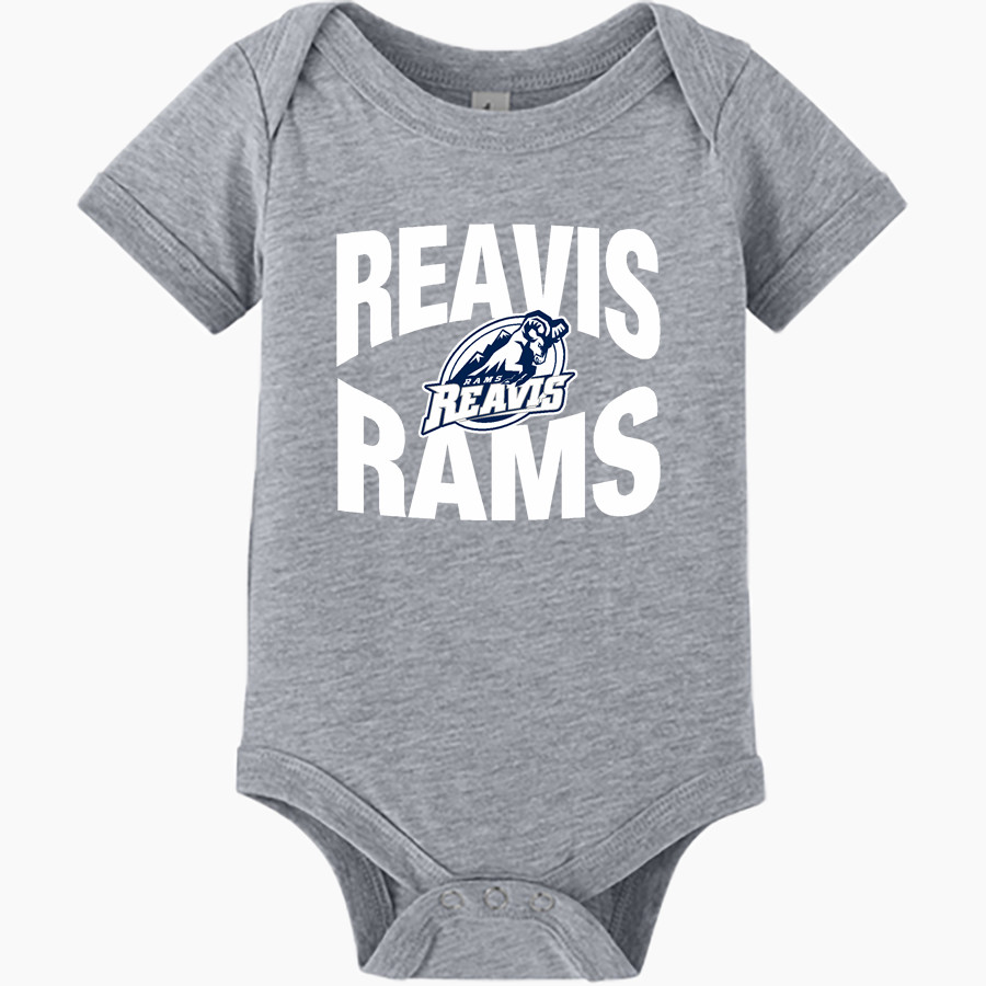REAVIS HIGH SCHOOL RAMS BELLA+CANVAS Infant Jersey Short Sleeve One Piece