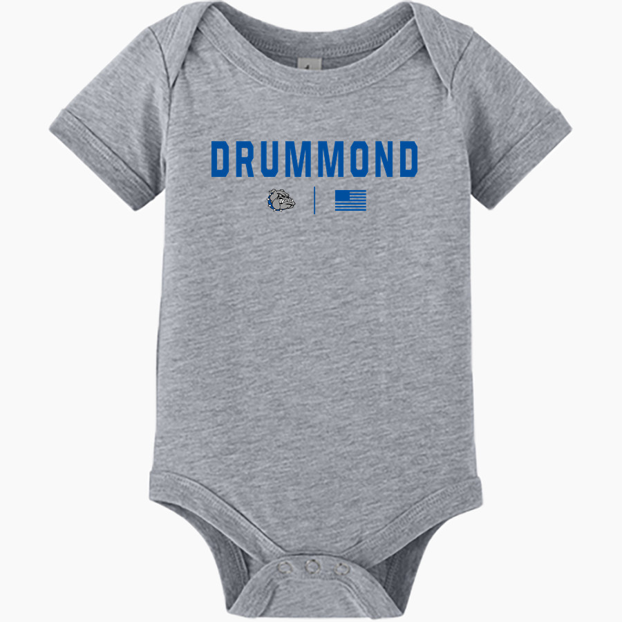 Drummond Bulldogs BELLA+CANVAS Infant Jersey Short Sleeve One Piece