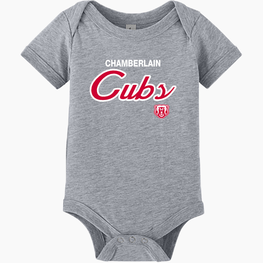 CHAMBERLAIN HIGH SCHOOL CUBS <span class="pdp-name-mascot">CHAMBERLAIN CUBS</span> BELLA+CANVAS Infant Jersey Short Sleeve One Piece