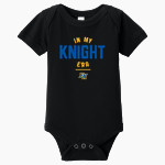 East Noble Knights BELLA+CANVAS Infant Jersey Short Sleeve One Piece Front Thumbnail