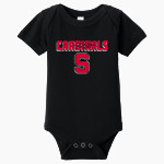 STEELVILLE HIGH SCHOOL CARDINALS <span class="pdp-name-mascot">STEELVILLE CARDINALS</span> BELLA+CANVAS Infant Jersey Short Sleeve One Piece Front Thumbnail
