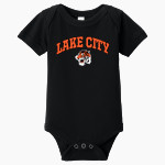 LAKE CITY HIGH SCHOOL TIGERS <span class="pdp-name-mascot">LAKE CITY TIGERS</span> BELLA+CANVAS Infant Jersey Short Sleeve One Piece Front Thumbnail