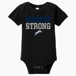 PARIS HIGH SCHOOL WILDCATS <span class="pdp-name-mascot">PARIS WILDCATS</span> BELLA+CANVAS Infant Jersey Short Sleeve One Piece Front Thumbnail