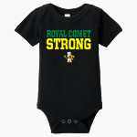 Burger Royal Comets BELLA+CANVAS Infant Jersey Short Sleeve One Piece Front Thumbnail