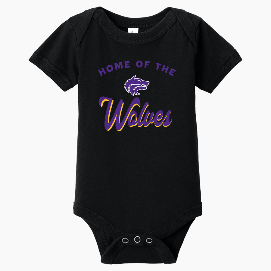 BAY CITY CENTRAL HIGH SCHOOL WOLVES BELLA+CANVAS Infant Jersey Short Sleeve One Piece