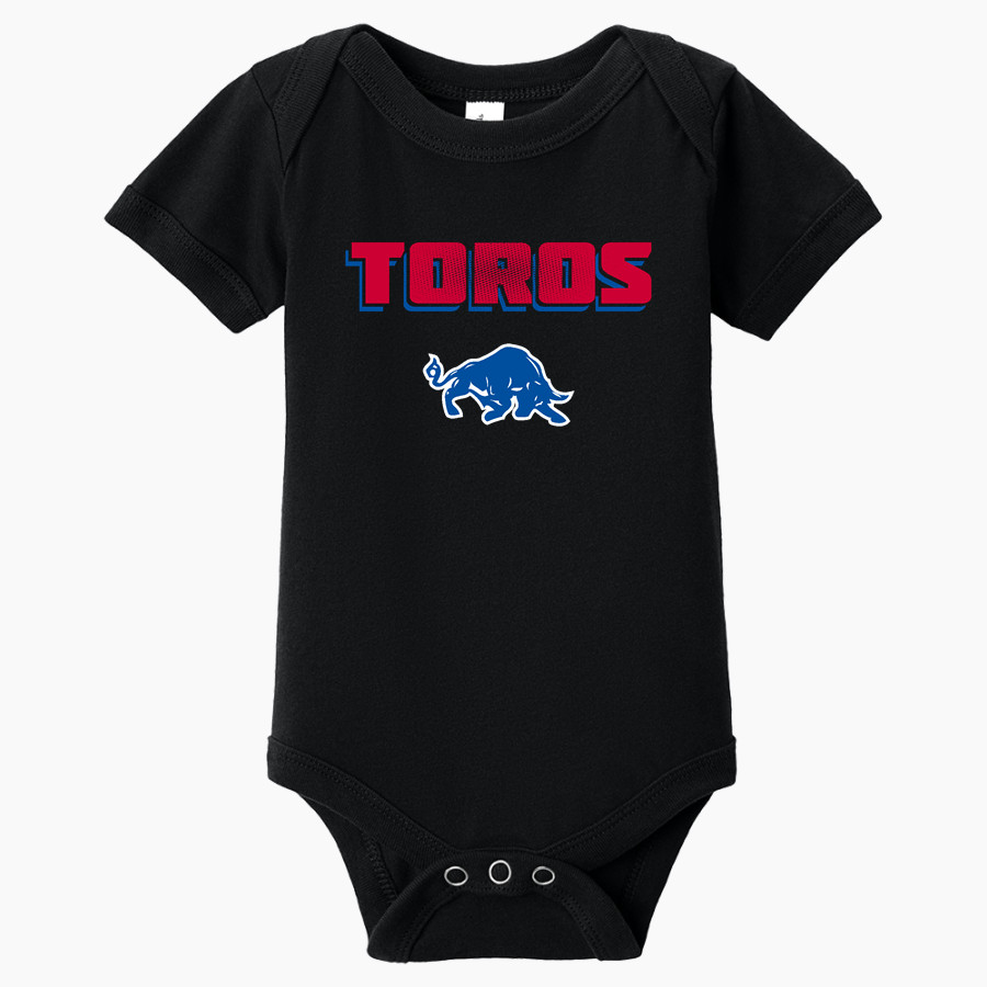 MOUNTAIN VIEW HIGH SCHOOL TOROS <span class="pdp-name-mascot">MOUNTAIN VIEW TOROS</span> BELLA+CANVAS Infant Jersey Short Sleeve One Piece