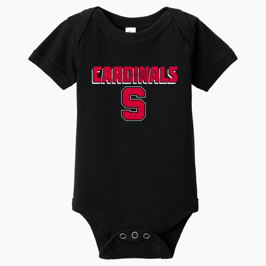 STEELVILLE HIGH SCHOOL CARDINALS <span class="pdp-name-mascot">STEELVILLE CARDINALS</span> BELLA+CANVAS Infant Jersey Short Sleeve One Piece