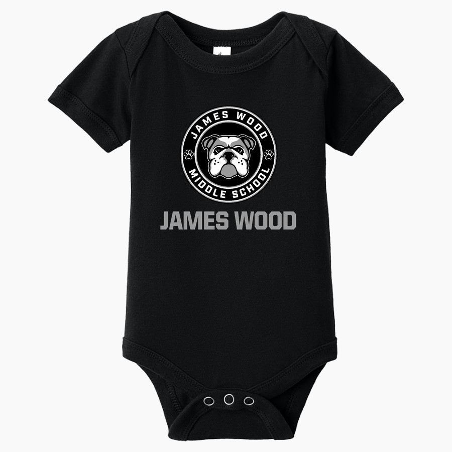 James Wood Bulldogs BELLA+CANVAS Infant Jersey Short Sleeve One Piece